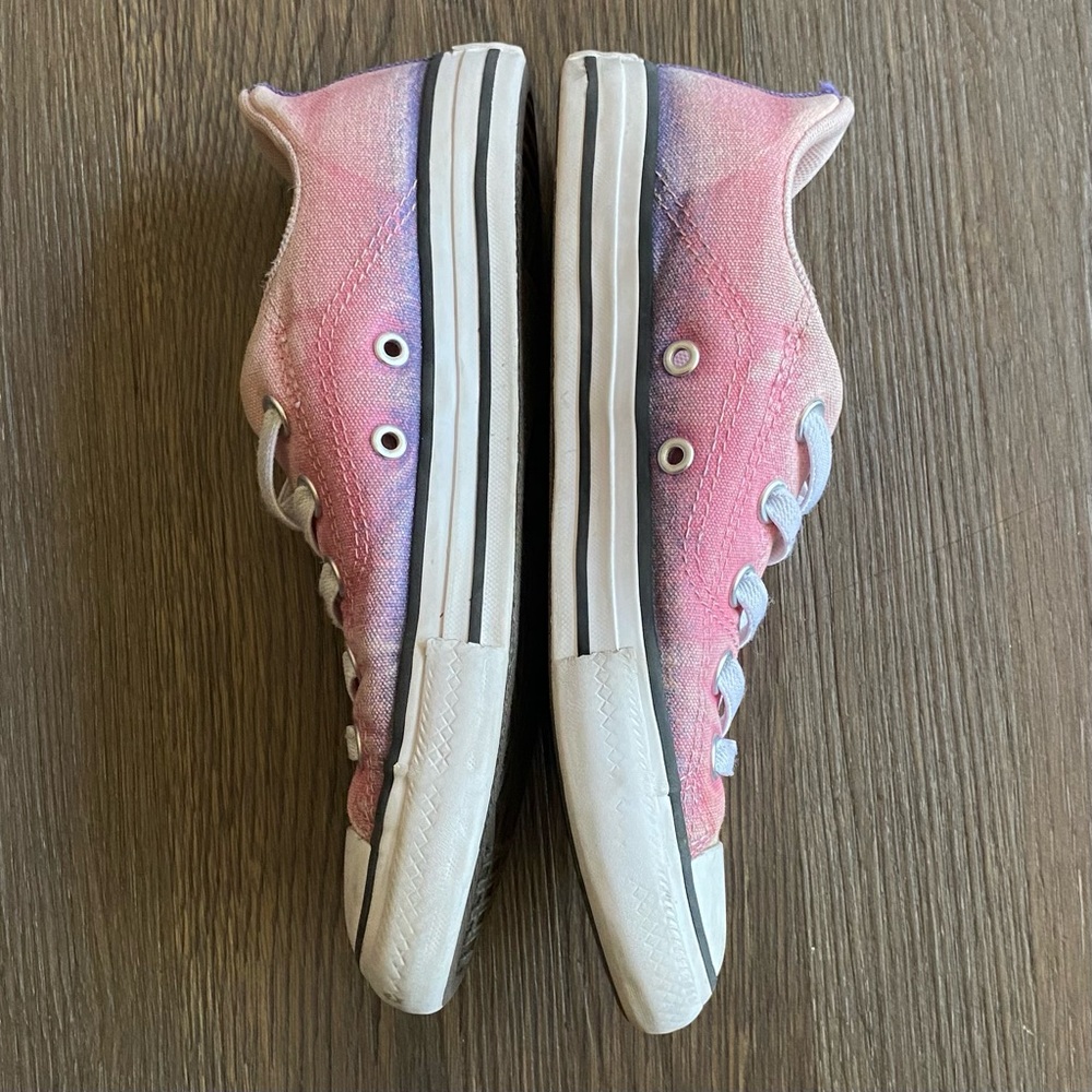 Converse Pink and White Canvas Sneakers